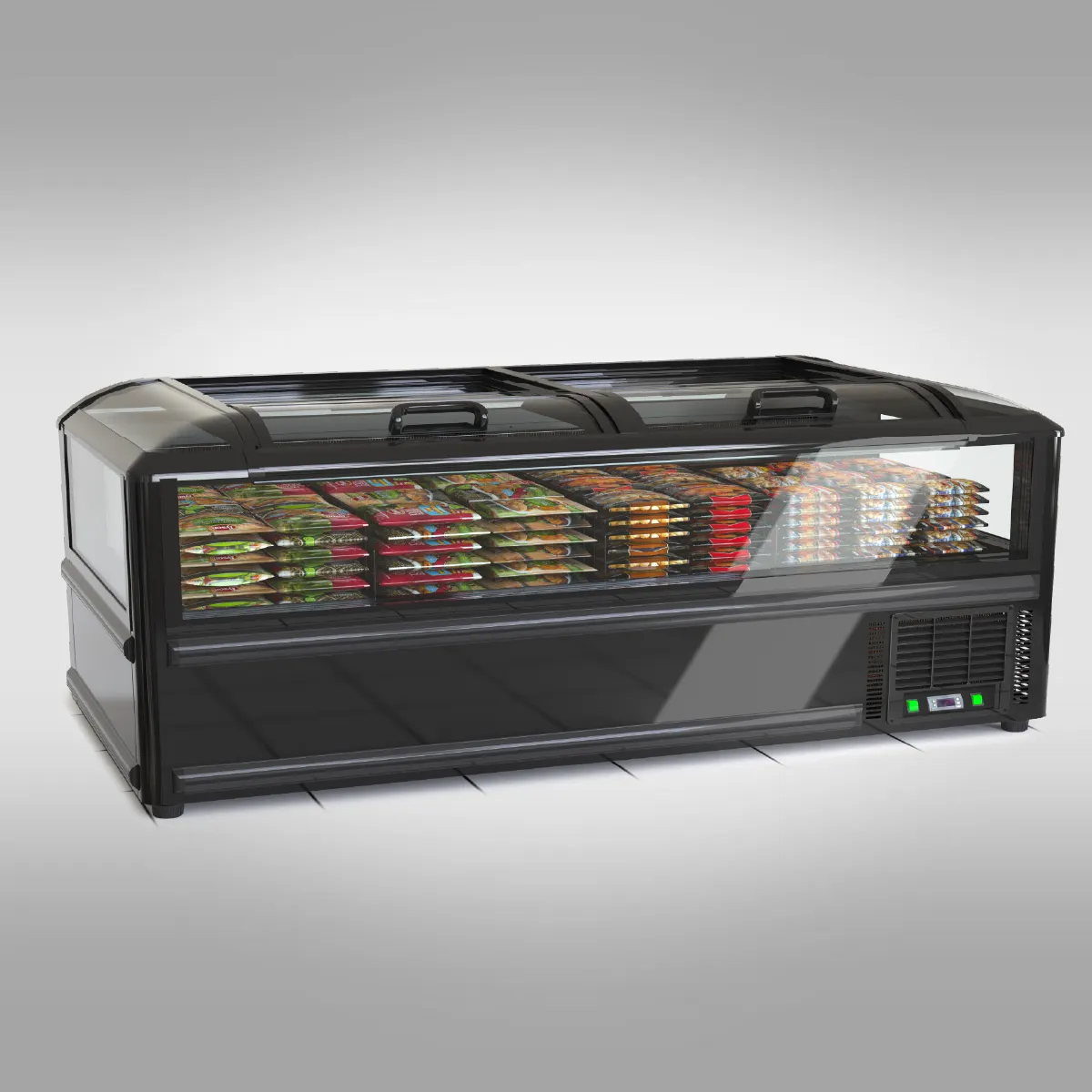 Transparent Wide Island Freezer view 18